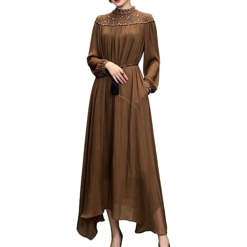 Brc By Burryco Womens  Solid Midi Dress